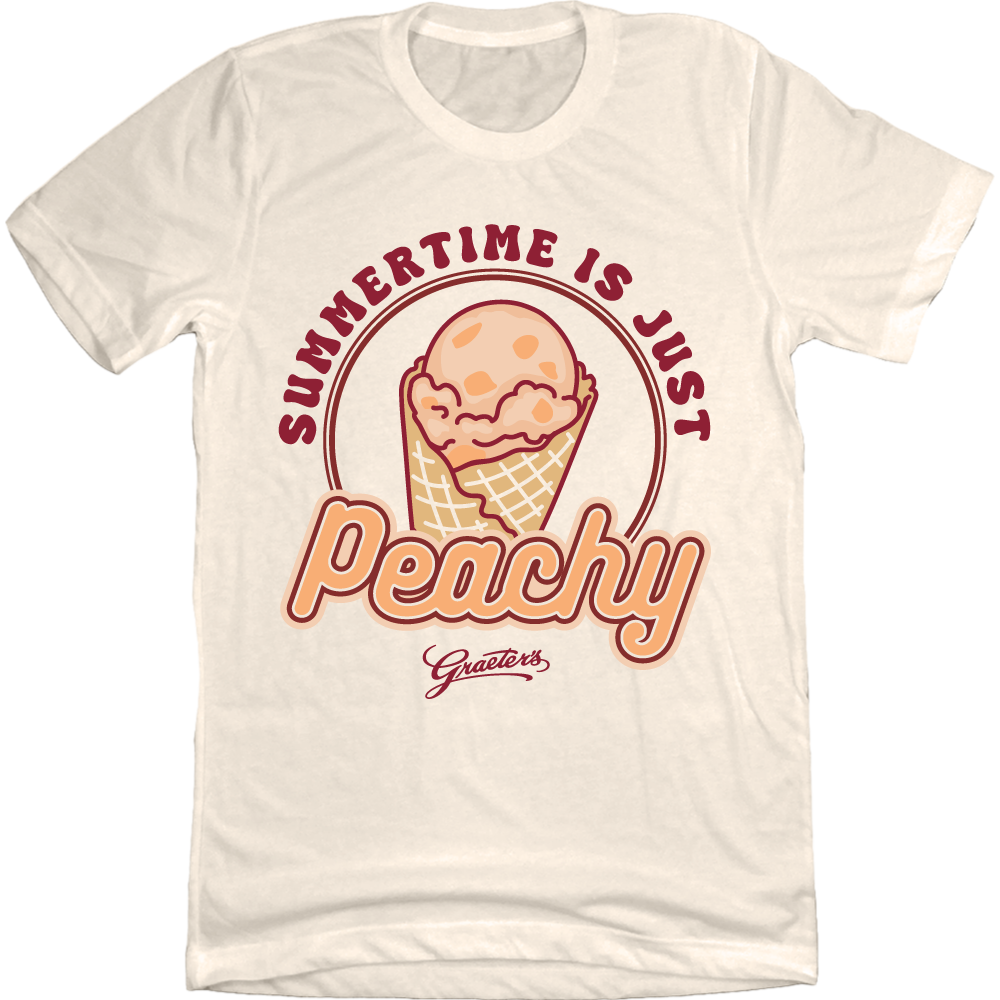 Summertime Is Just Peachy - Graeter's Ice Cream Tee