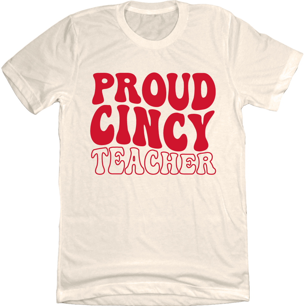Proud Cincy Teacher Red Ink T-shirt Cincy Shirts