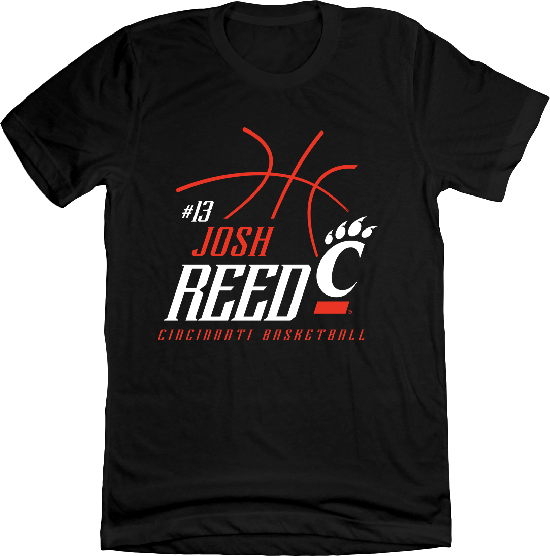 Josh Reed UC Down the Paint black tee Cincy Shirts