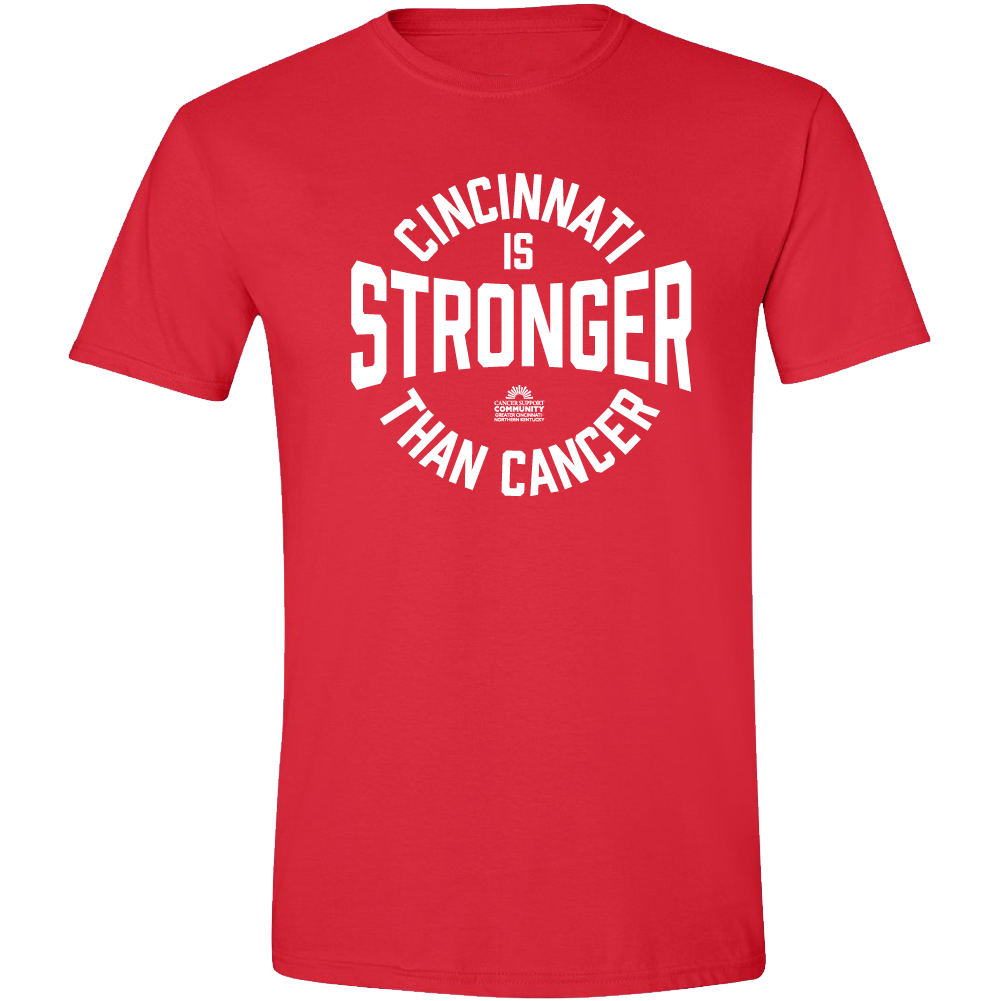 Cincinnati is Stronger Than Cancer Red Cincy Shirts