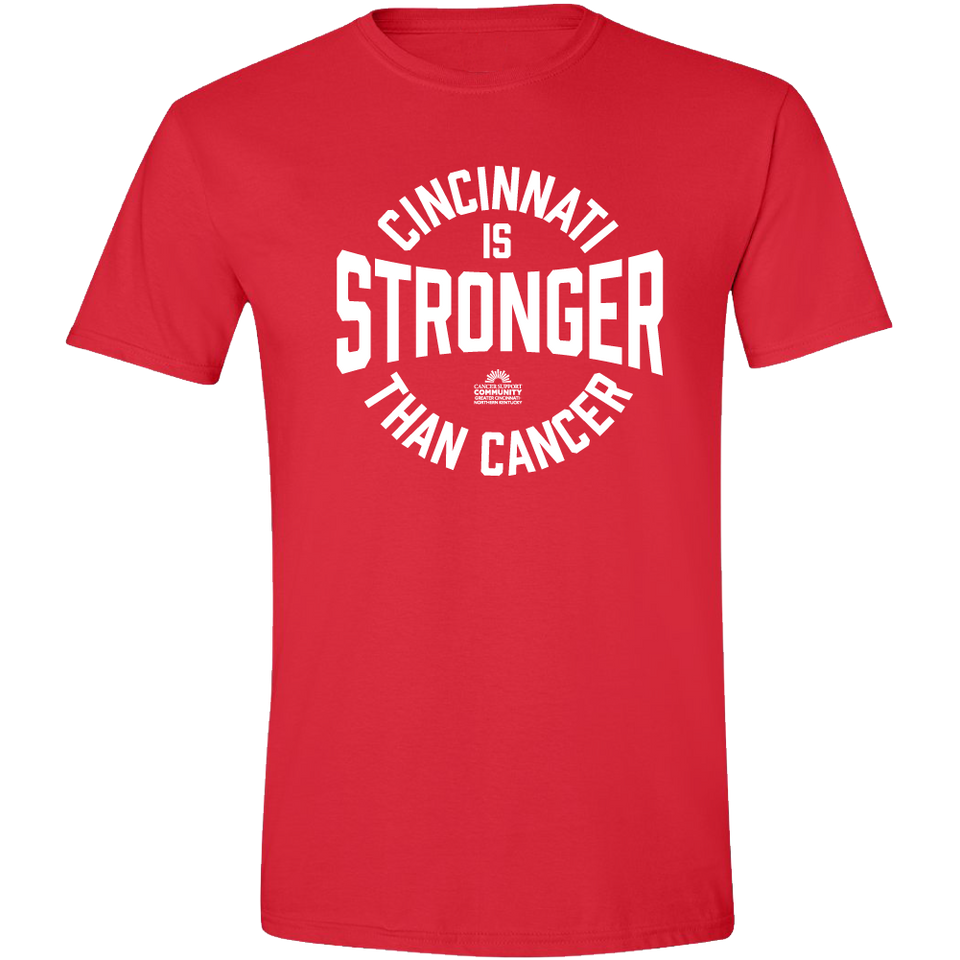 Cincinnati is Stronger Than Cancer Red Cincy Shirts