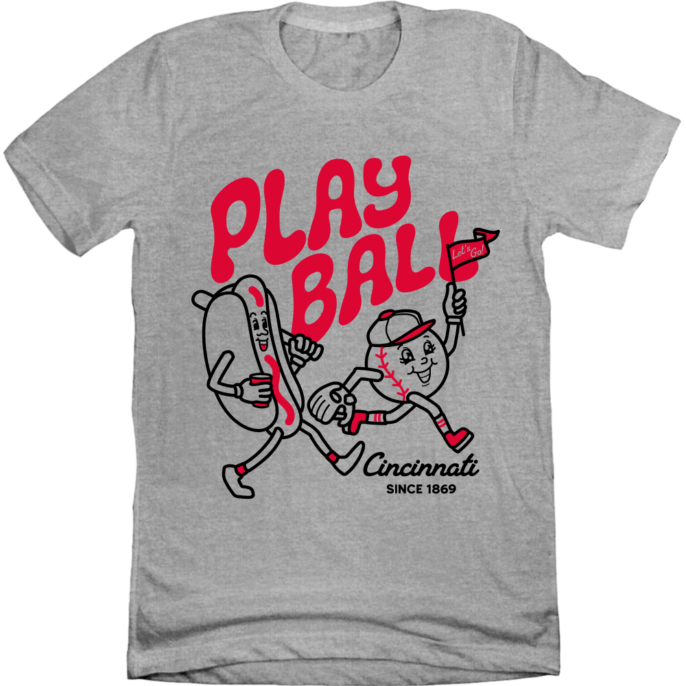Play Ball Hotdog Baseball Cartoon