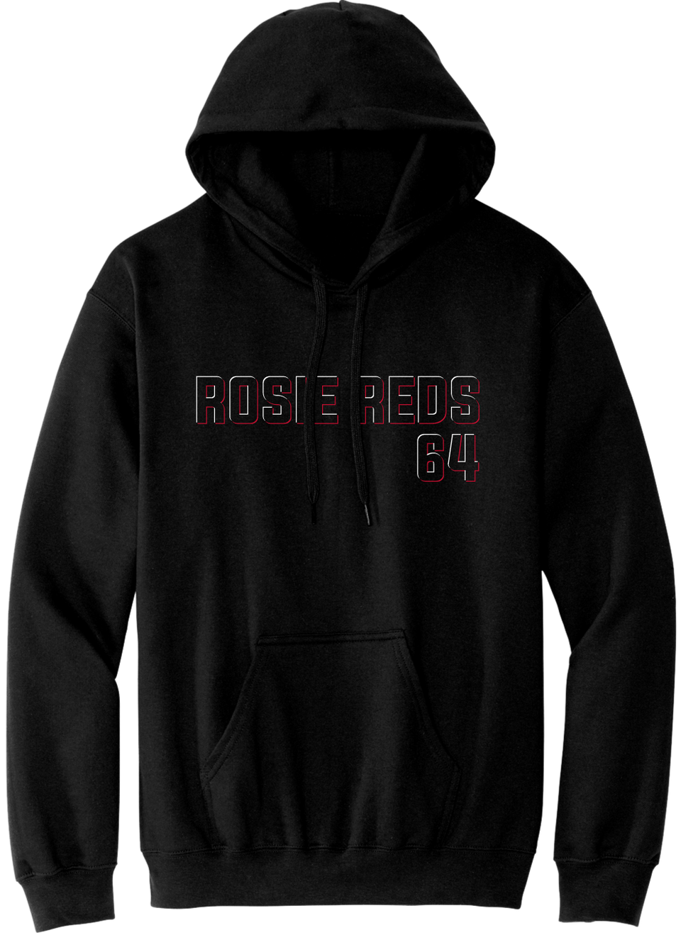 Rosie Reds 64 Uni-Tee Hoodie Black Cincy Shirts