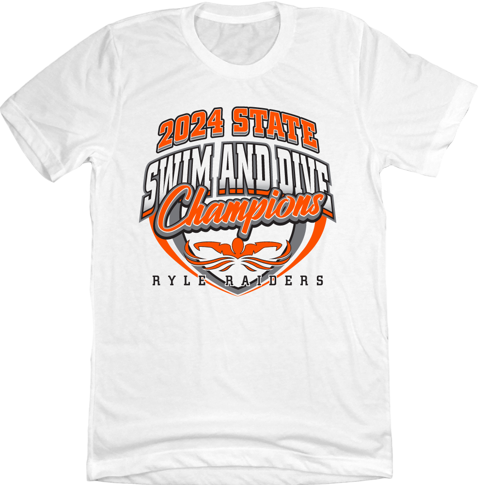 Ryle Raiders 2024 State Swim and Dive Champions White Tee