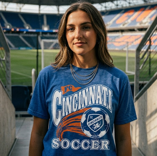 FC Cincinnati Retro Heritage Tee Blue