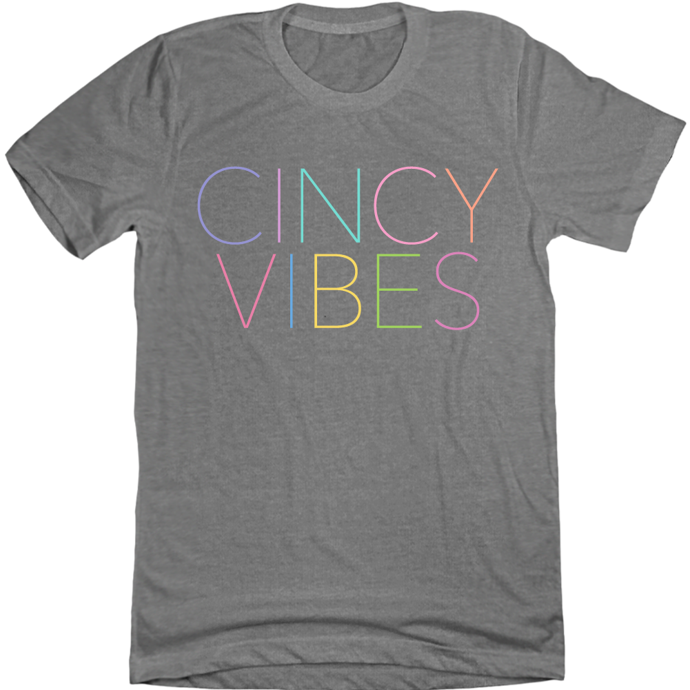 CINCY VIBES Grey Tee