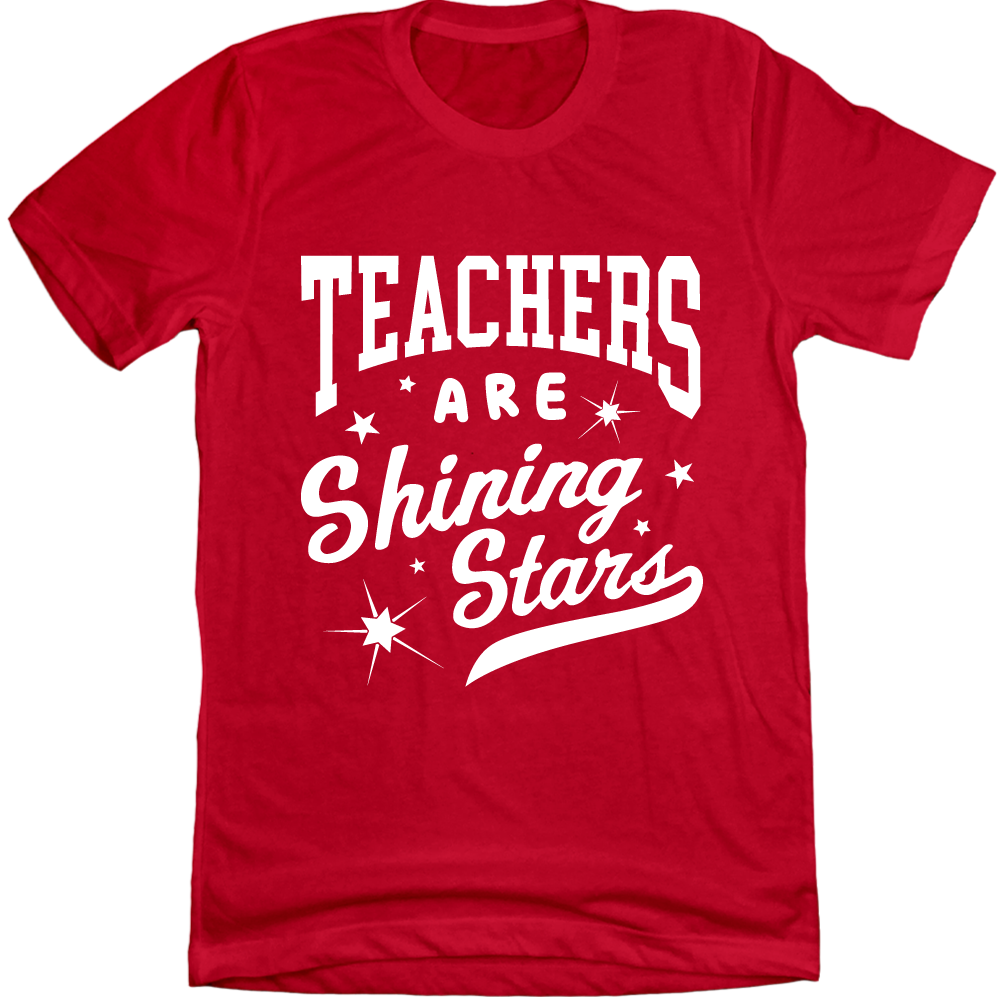 Teachers Are Shining Stars Red Tee