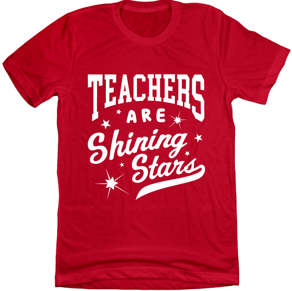 Teachers Are Shining Stars Red Tee