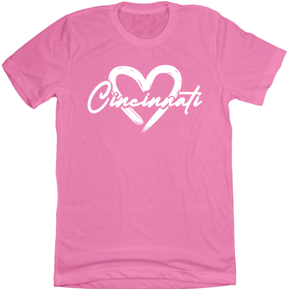 Cincy Heart Brush Paint - Cincy Shirts
