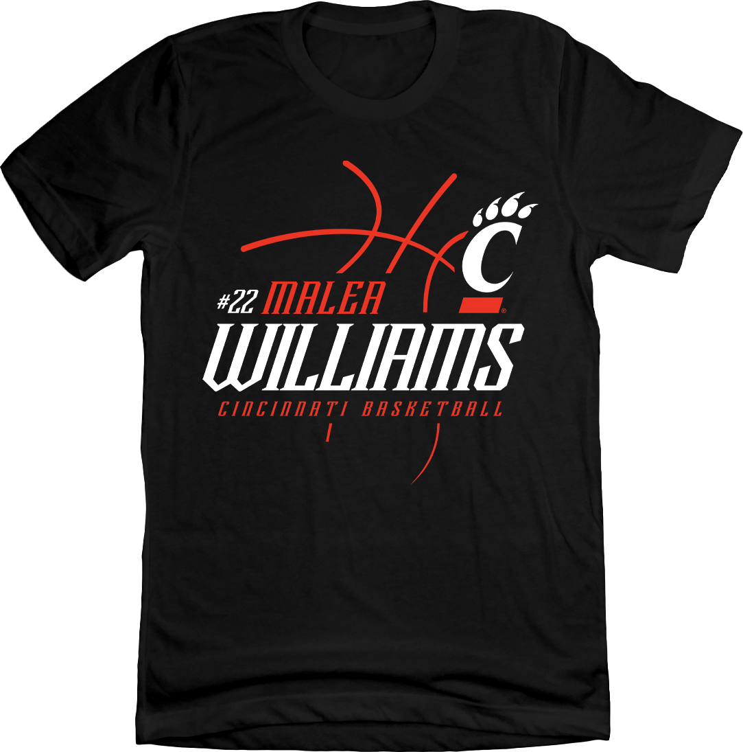 Malea Williams UC Down the Paint shirt Cincy Shirts