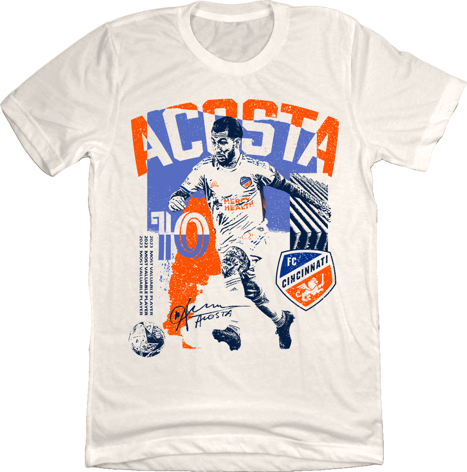 FC Cincinnati Luciano Acosta Creme De La Creme Collage Tee - Cincy Shirts