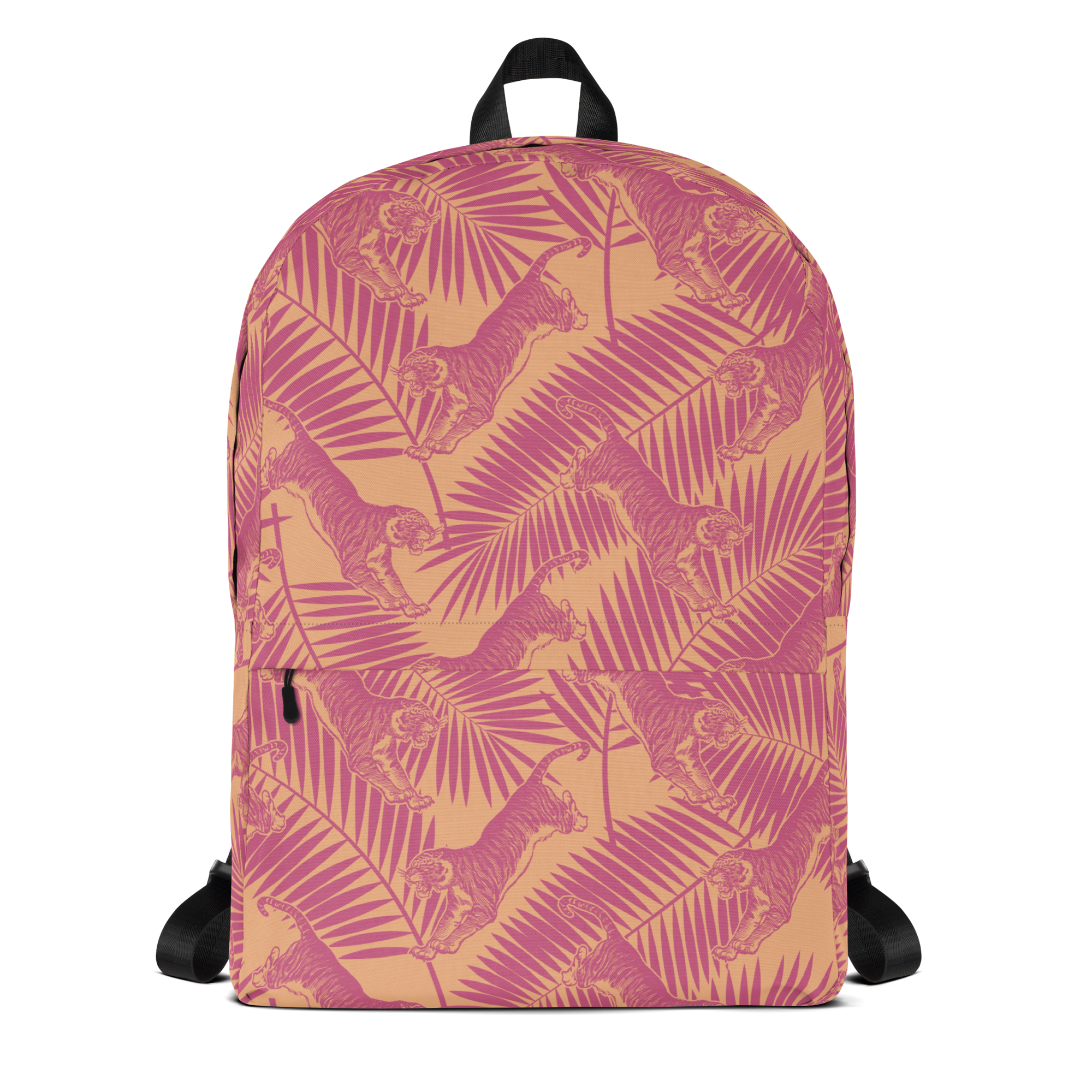 Pink Tiger Palm Backpack
