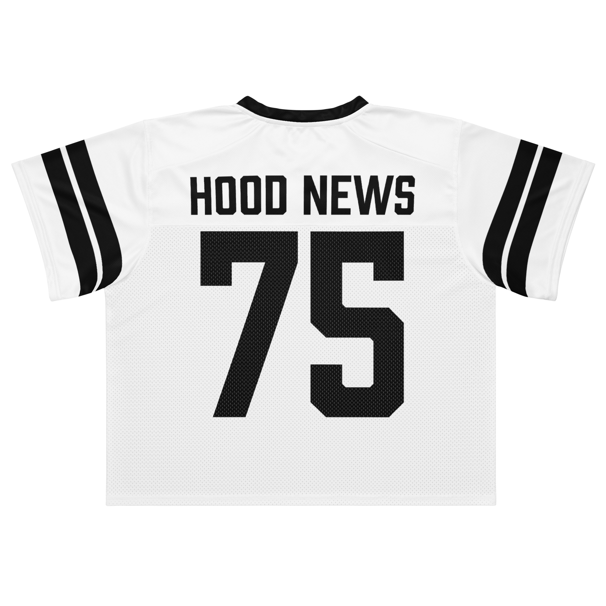 Hood News 75 Boxy football jersey