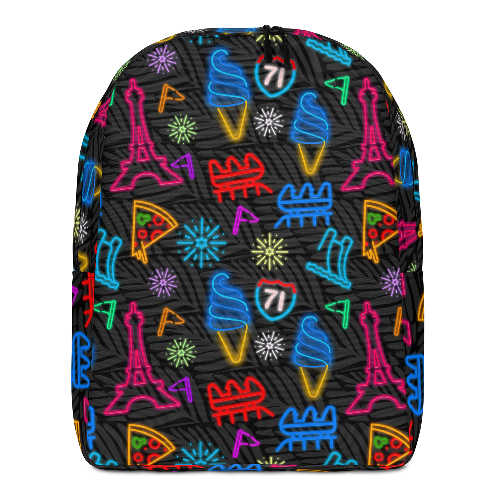 Cincinnati Theme Park Patterned Minimalist Backpack