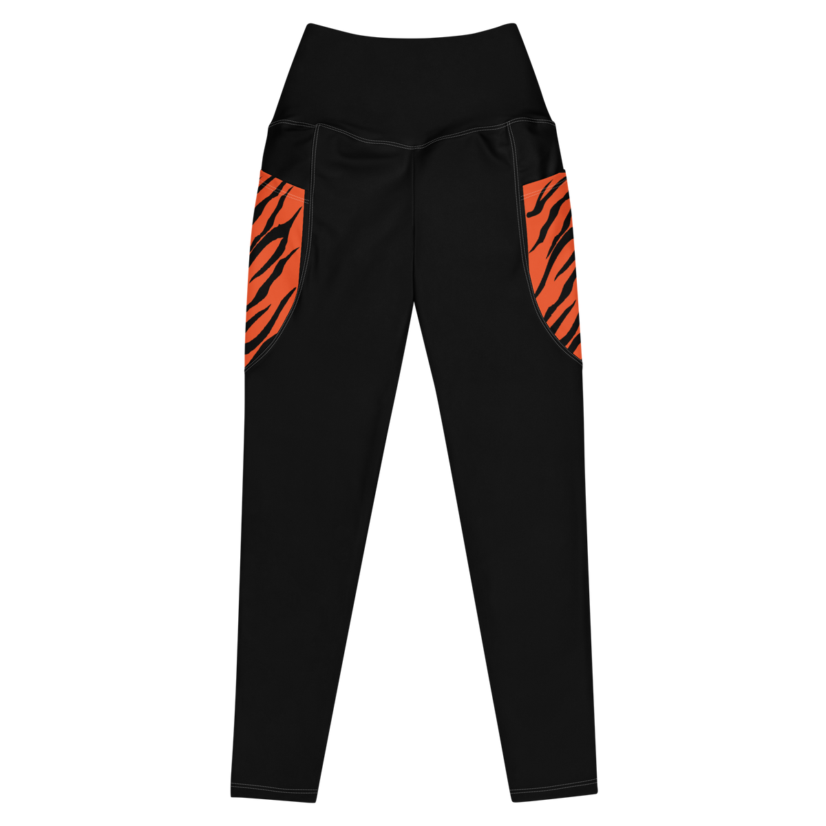 Black Tiger High Stripe Leggings