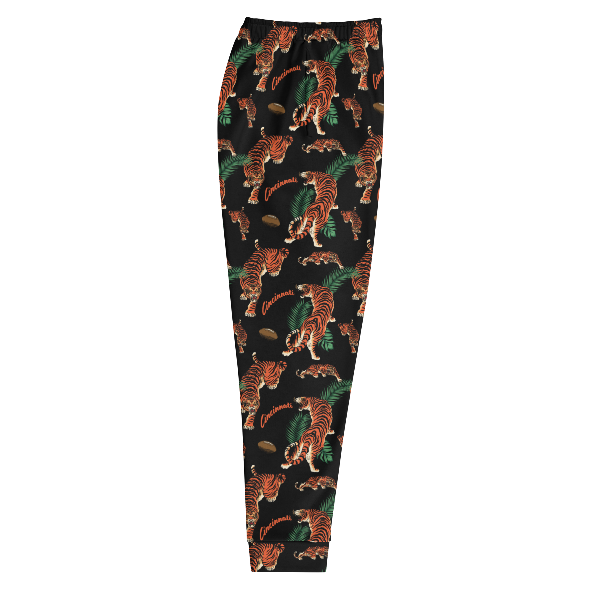 Black Tiger Pattern Joggers