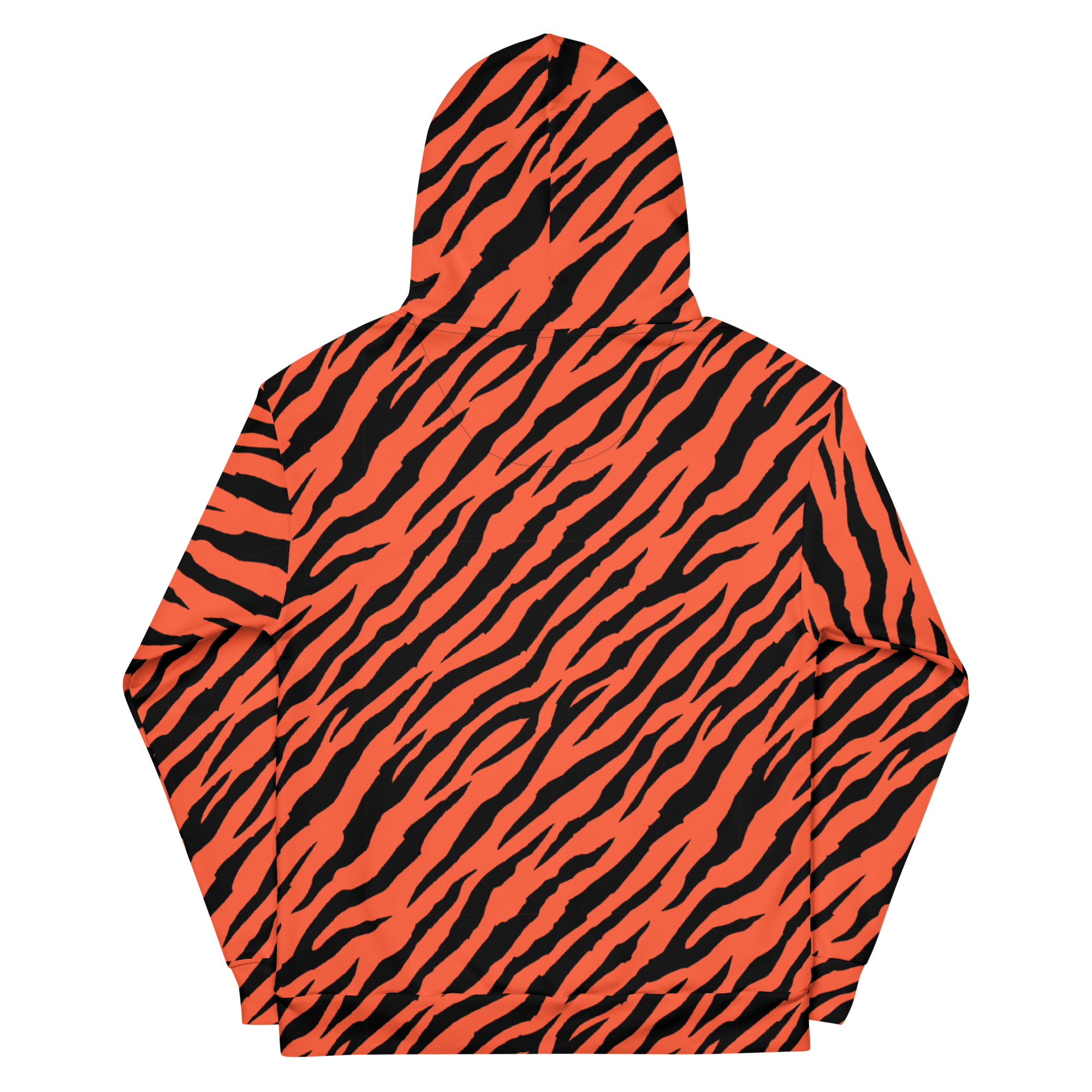 Orange Tiger Stripe Hoodie