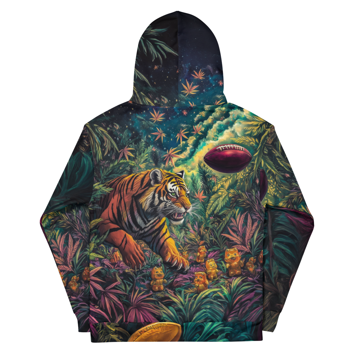 Jungle Dazed All Over Print Unisex Hoodie