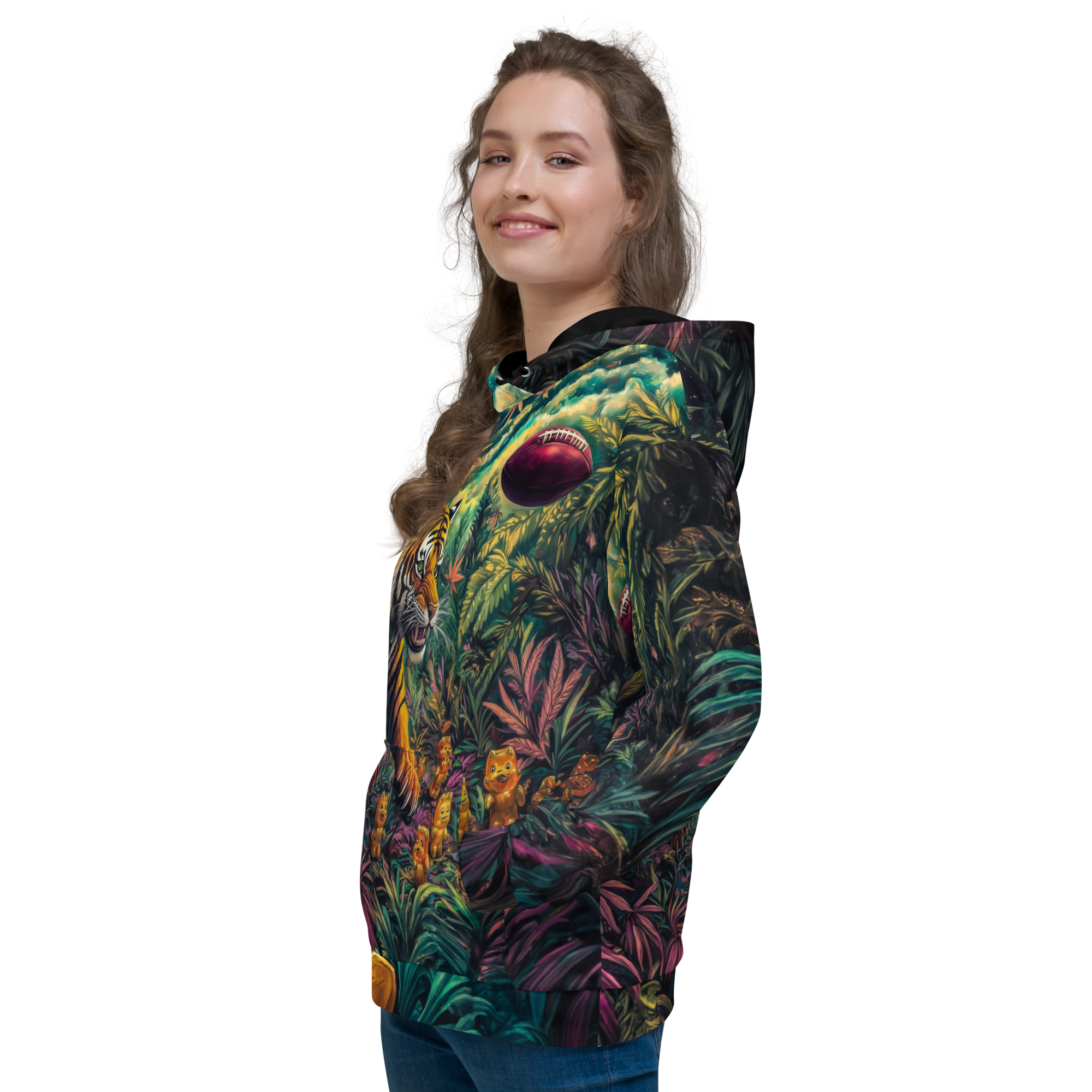 Jungle Dazed All Over Print Unisex Hoodie