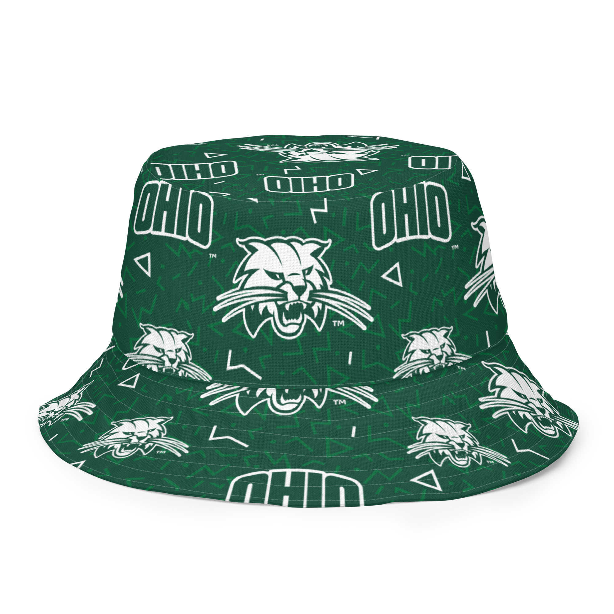 Ohio University Patterned Reversible bucket hat