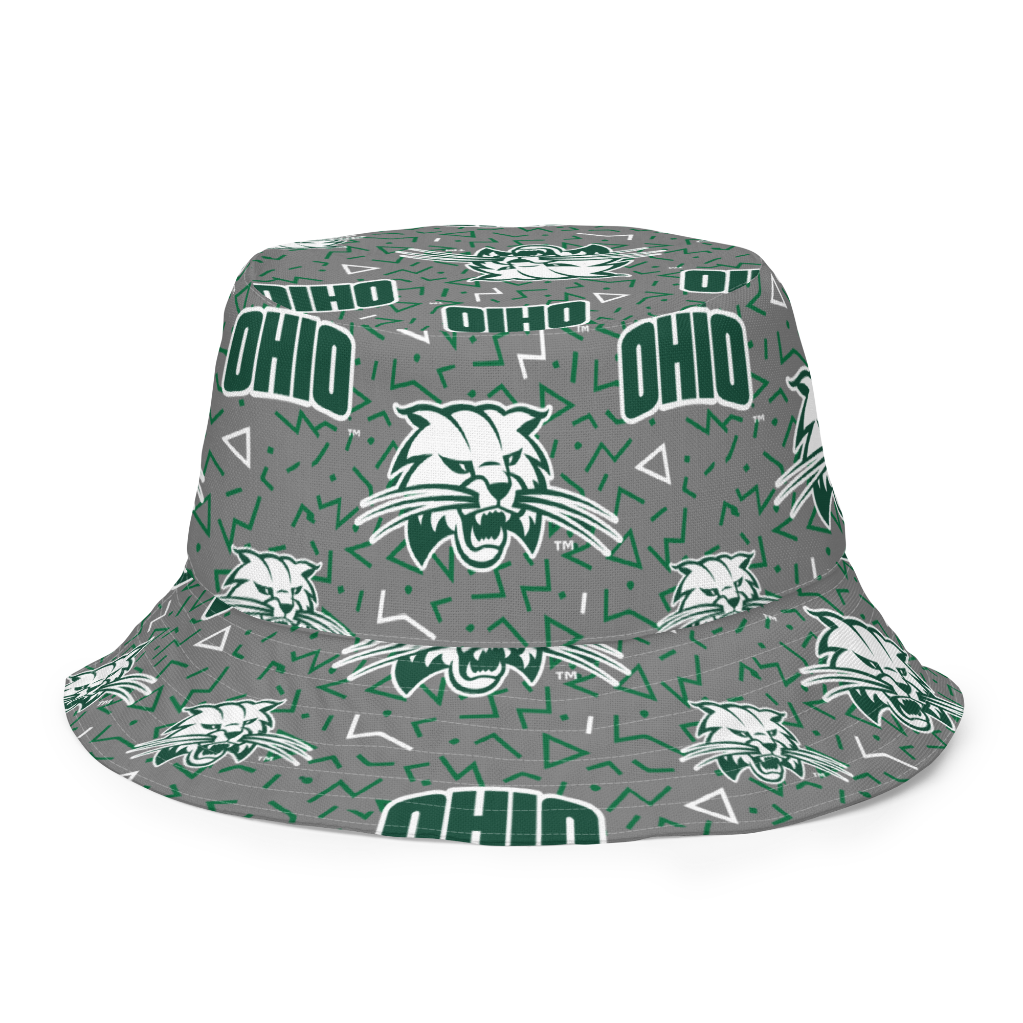 Ohio University Patterned Reversible bucket hat