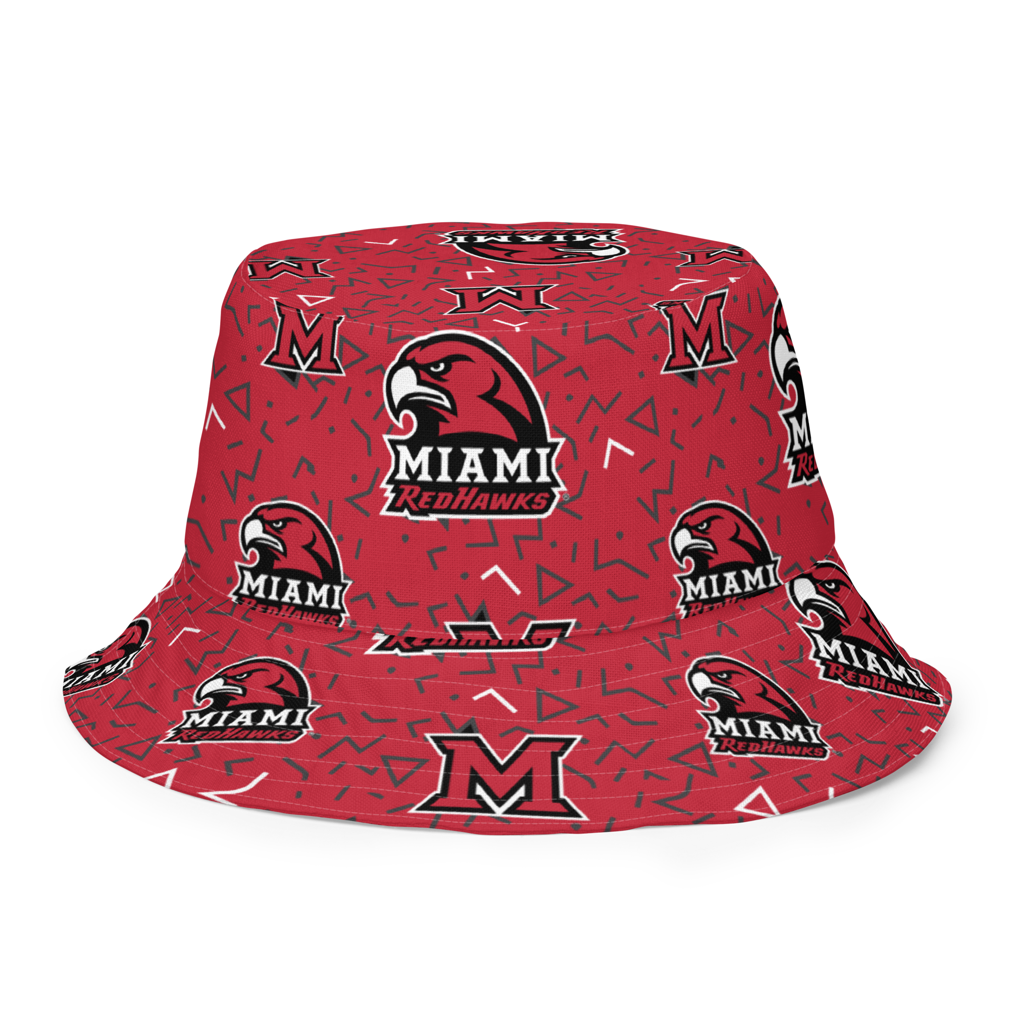 Miami University Patterned Reversible bucket hat
