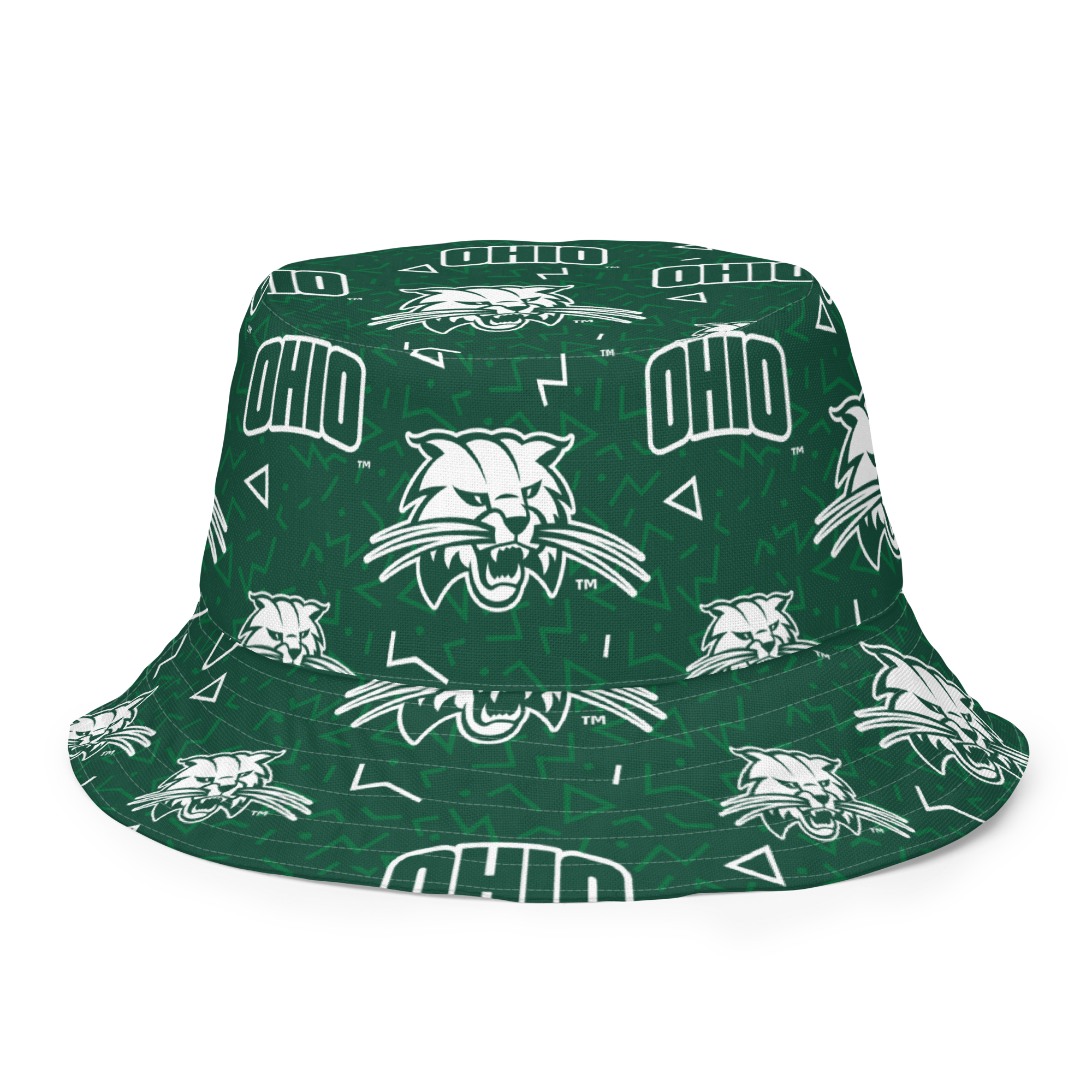 Ohio University Patterned Reversible bucket hat