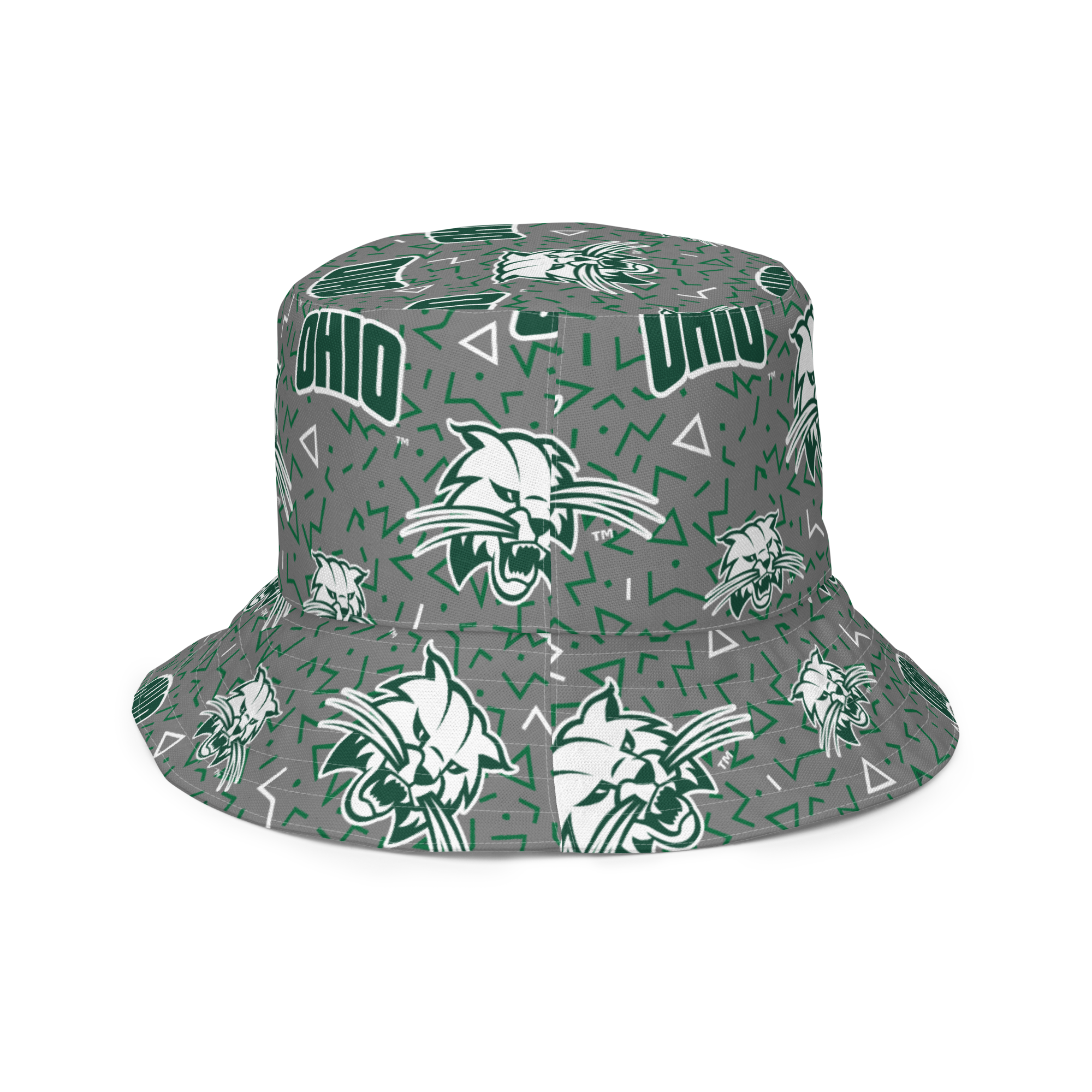 Ohio University Patterned Reversible bucket hat