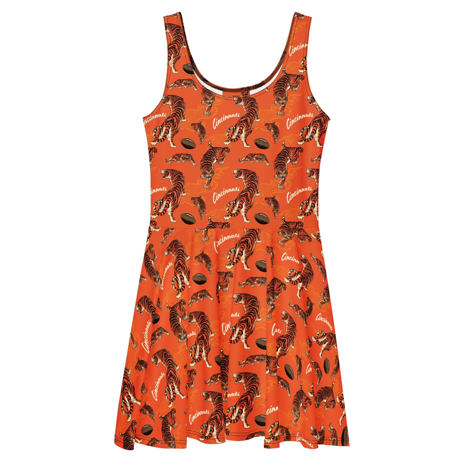 Cincinnati Football Tiger Skater Dress