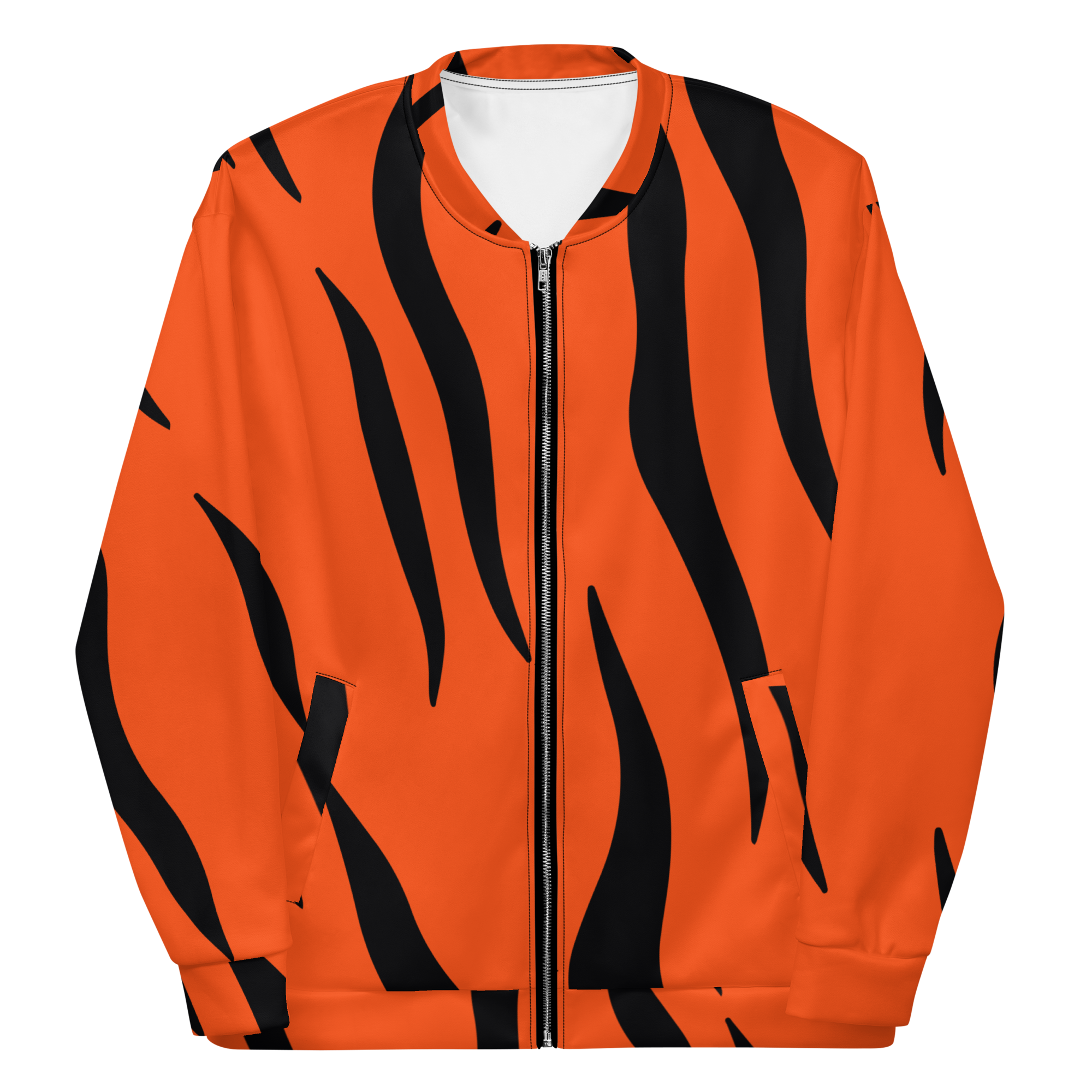 Full Striped Unisex Bomber Jacket