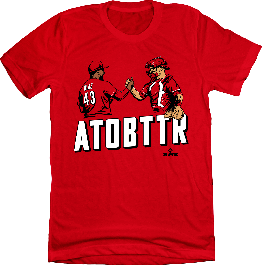 ATOBTTR Cincinnati Baseball red T-shirt Cincy Shirts
