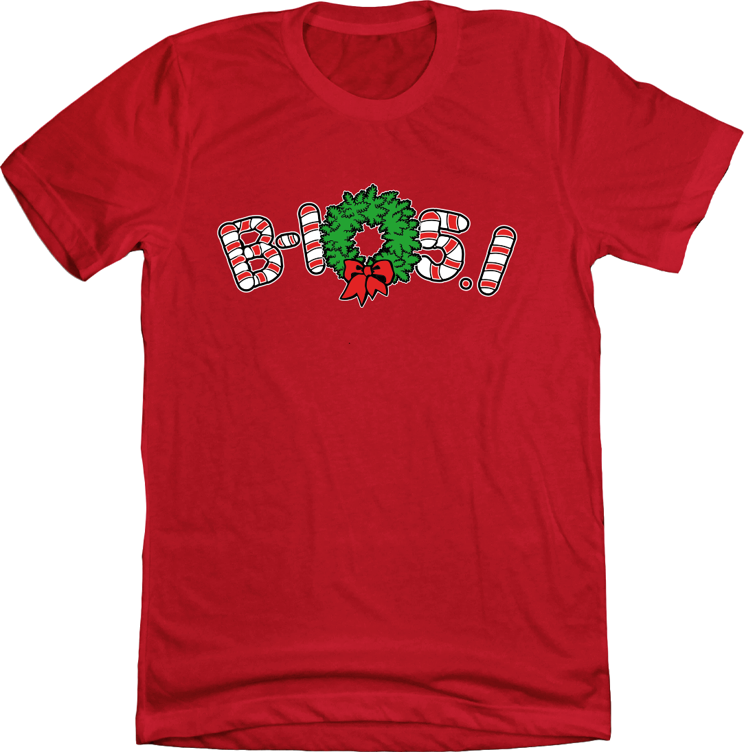 B-105.1 Candy Cane Holiday Wordmark