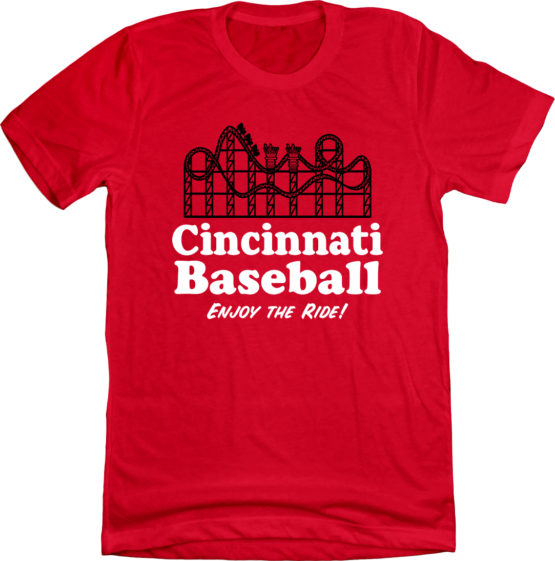 Cincinnati Baseball Roller Coaster Tee
