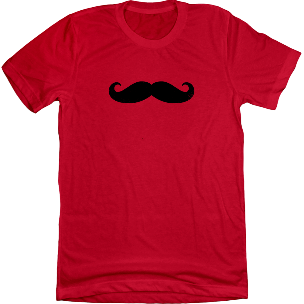 Cincinnati Baseball Mustache Red T-shirt Cincy Shirts