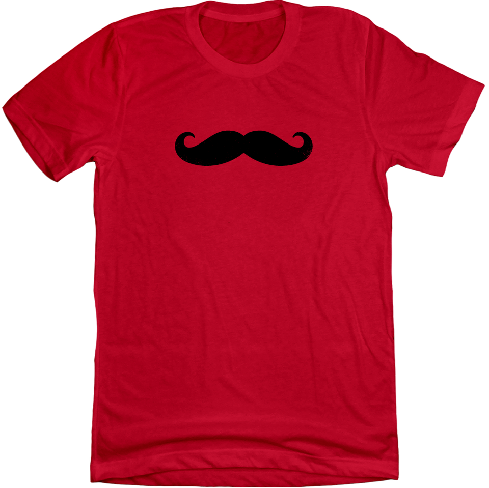 Cincinnati Baseball Mustache Red T-shirt Cincy Shirts