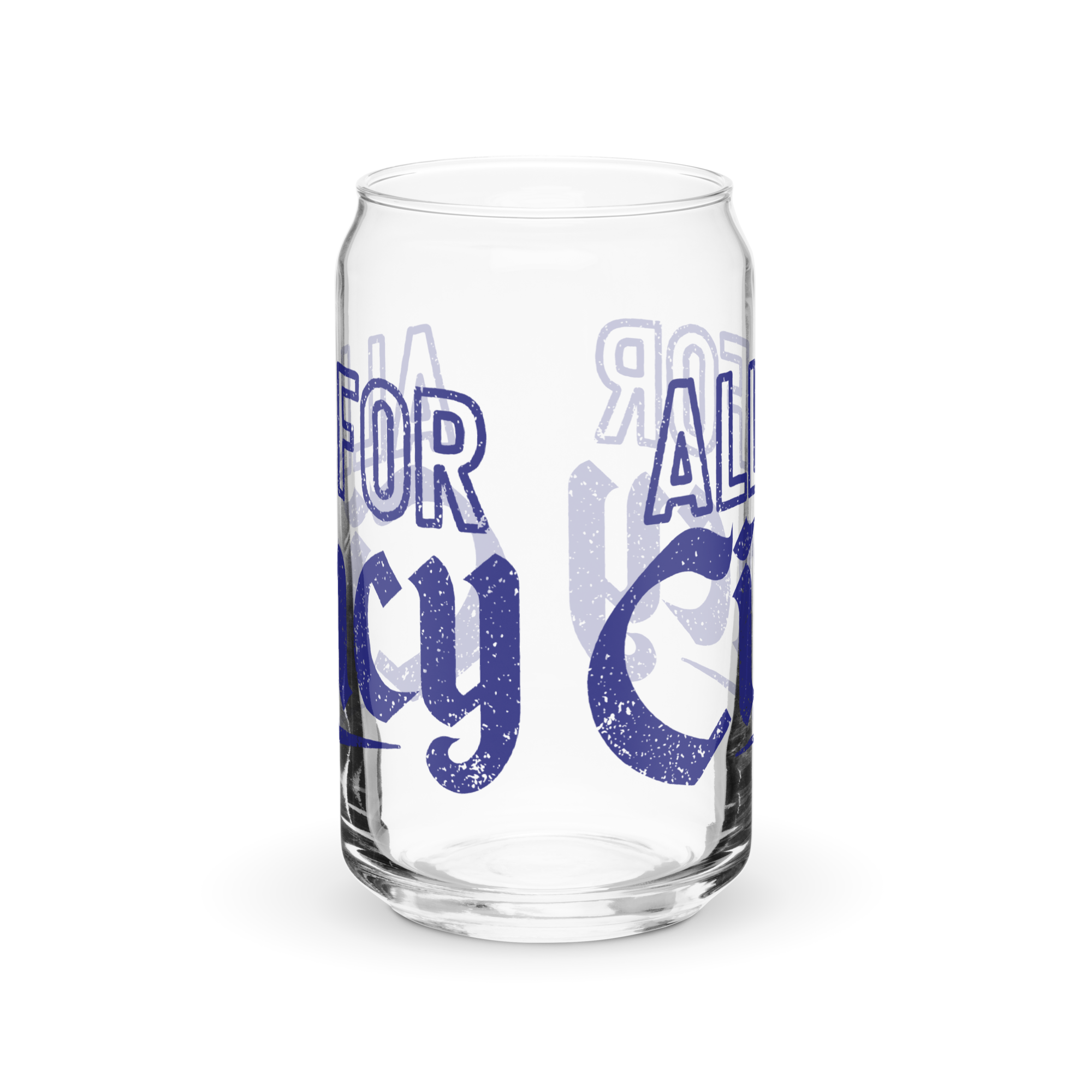 All For Cincy Beercan Glass