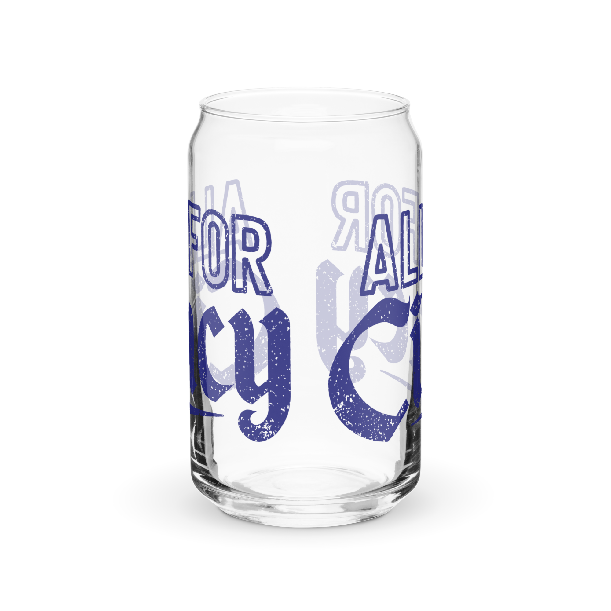 All For Cincy Beercan Glass