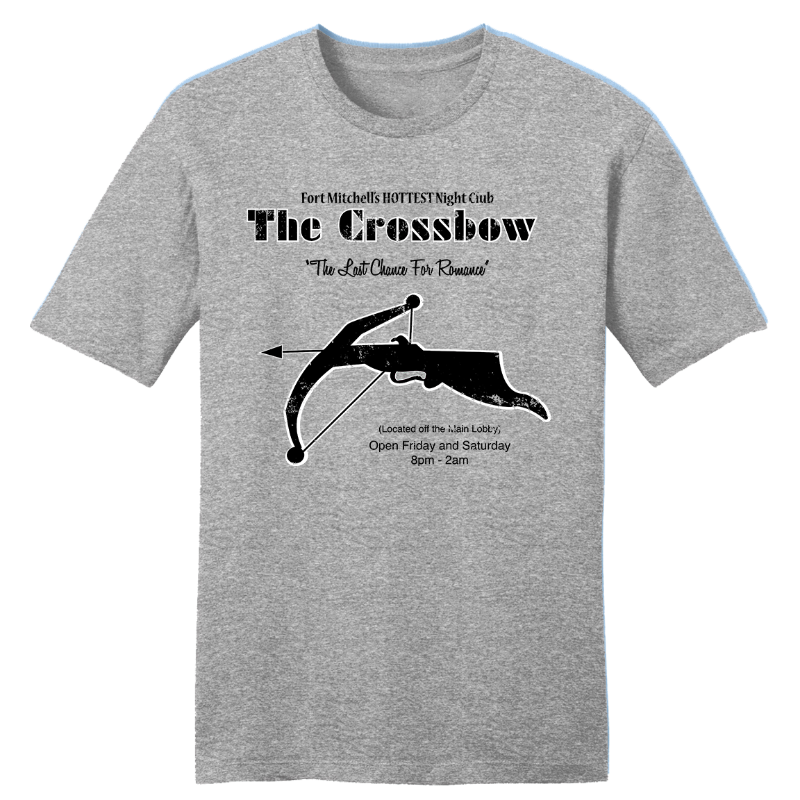 【FANCY CLUB】2WAY SIDE RIBBON T-SHIRTS The Crossbow | Fort MItchell's Hottest Night Club Shirt | Cincy Shirts