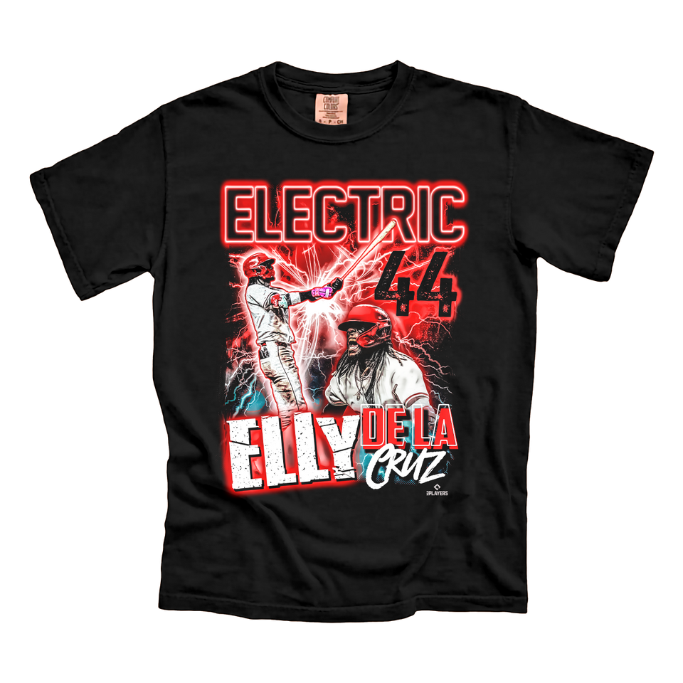 "Electric" Elly De La Cruz Black Comfort Colors Tee