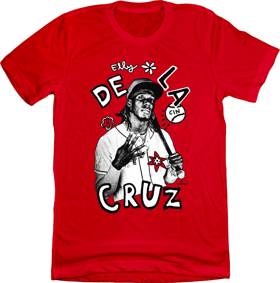 Elly De La Cruz Hand Sign MLBPA T-shirt Red Cincy Shirts