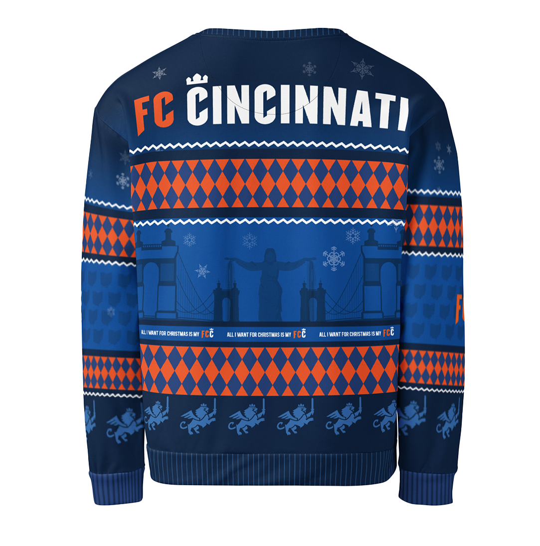 FC Cincinnati Ugly Christmas Unisex Sweatshirt