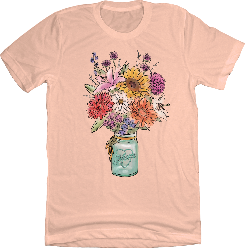 Watercolor Vase Flowers for Mom