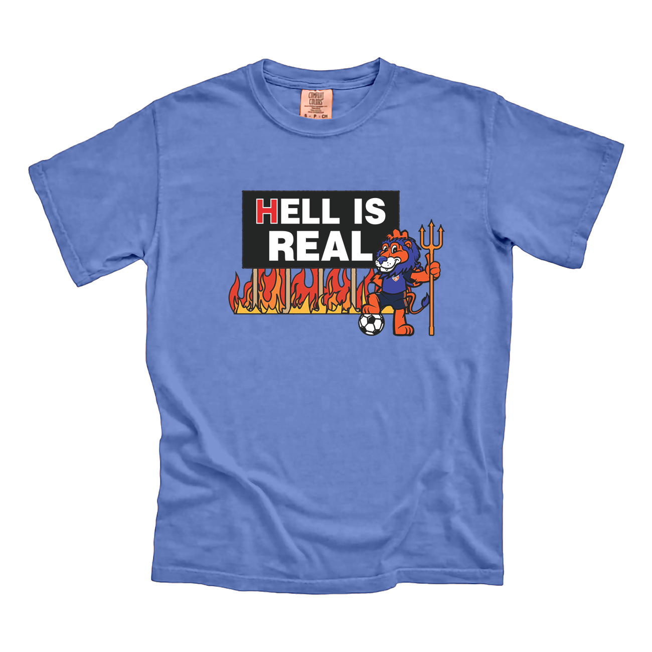 Hell is Real Sign Cartoon