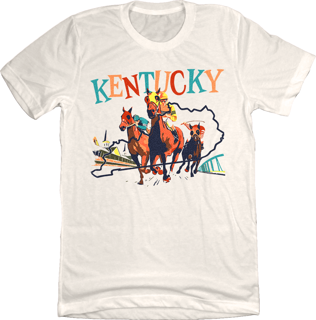 Kentucky Horse Racing Natural Tee