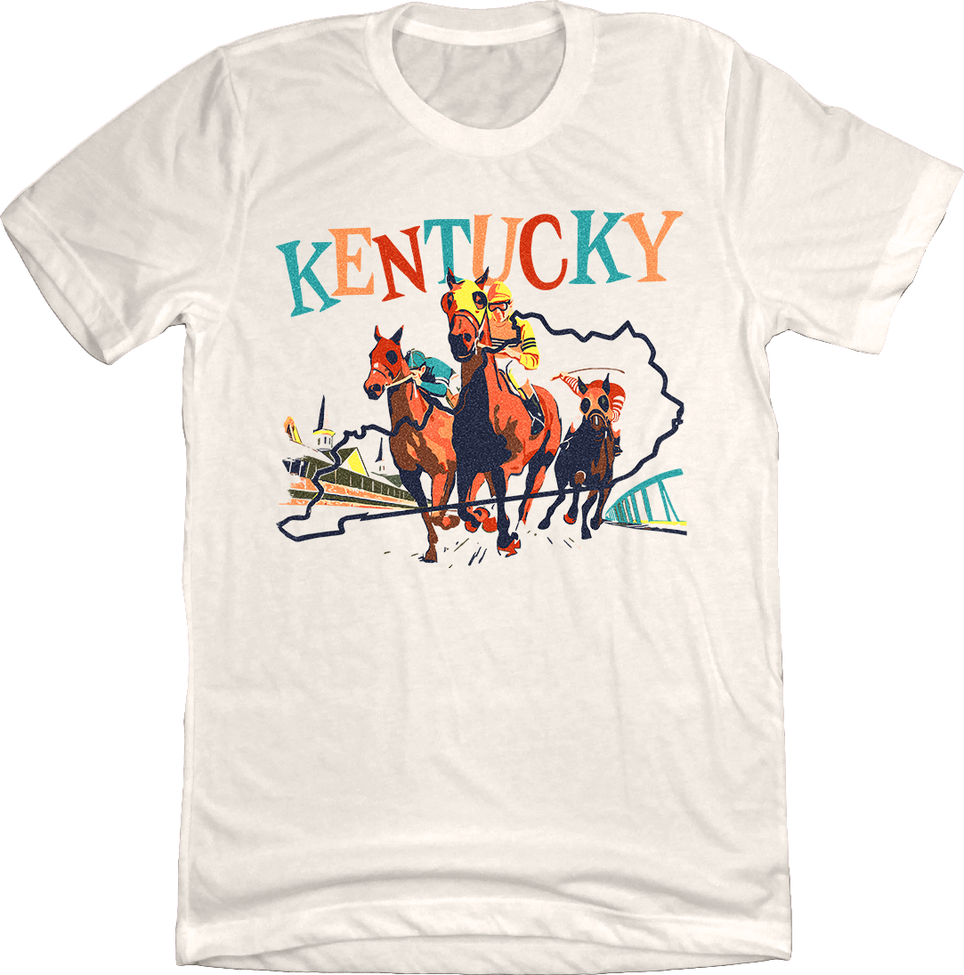 Kentucky Horse Racing Light Blue Tee