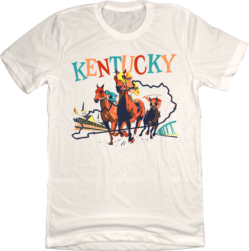 Kentucky Horse Racing Natural Tee