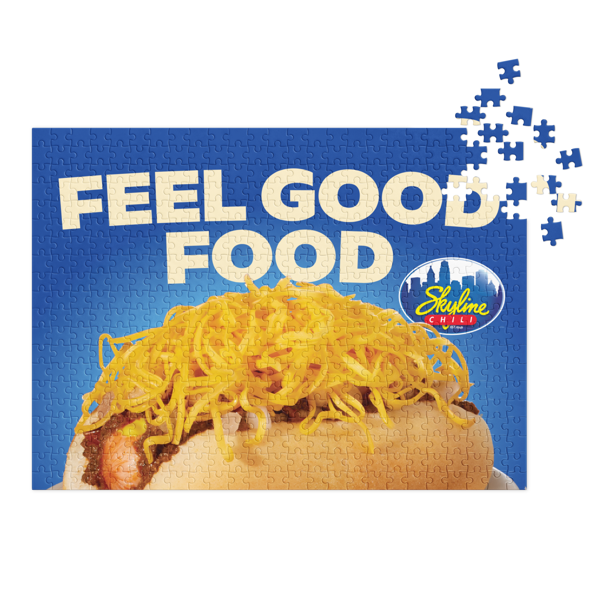 Skyline Chili Feel Good Food Jigsaw puzzle with tin