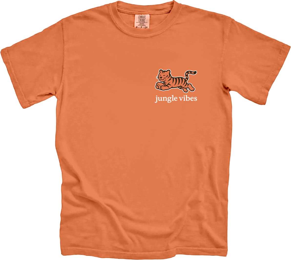 Jungle Vibes Run Wild  Front Back Orange