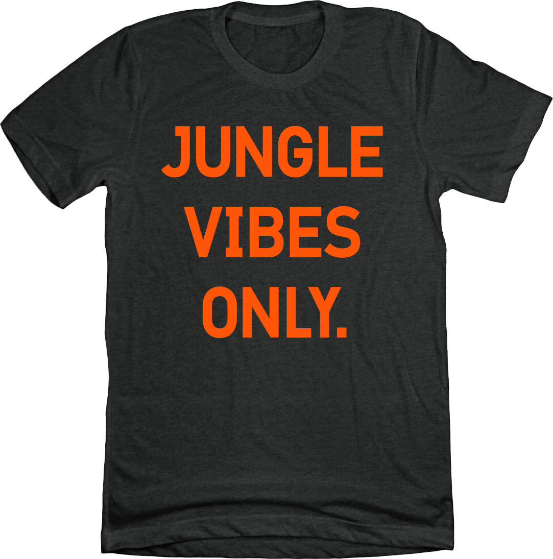Jungle Vibes Only black T-shirt