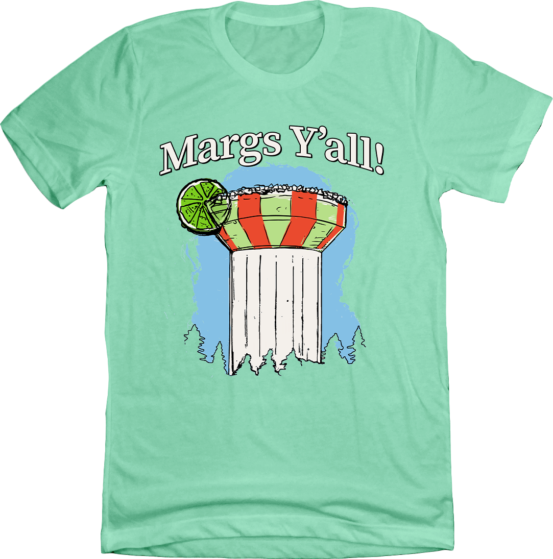 Margs Y'all Mint Blue Tee